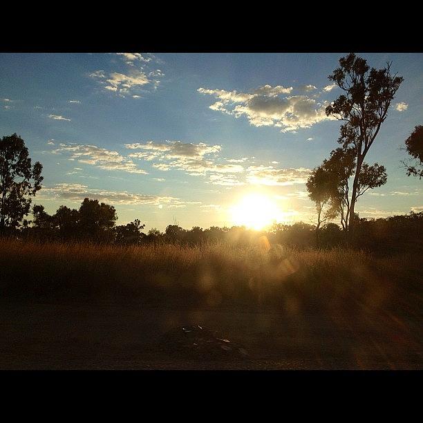 Nature Photograph - Far North Queensland Sunrise On The Road by Lesley Asis
