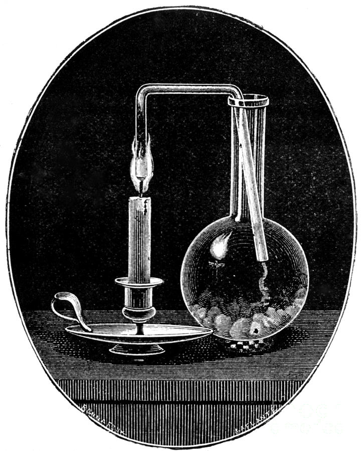 Science Photograph - Faradays Experiment Investigating by Science Source