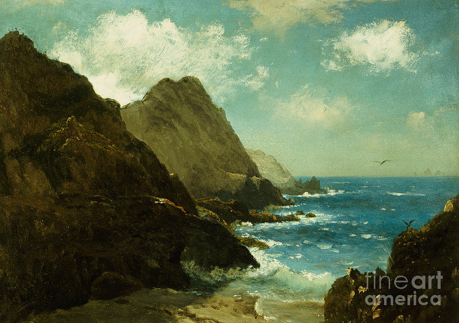 Farallon Islands by Albert Bierstadt Painting by Albert Bierstadt