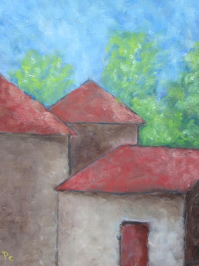 Impressionism Painting - Farm Buildings by Patricia Cleasby