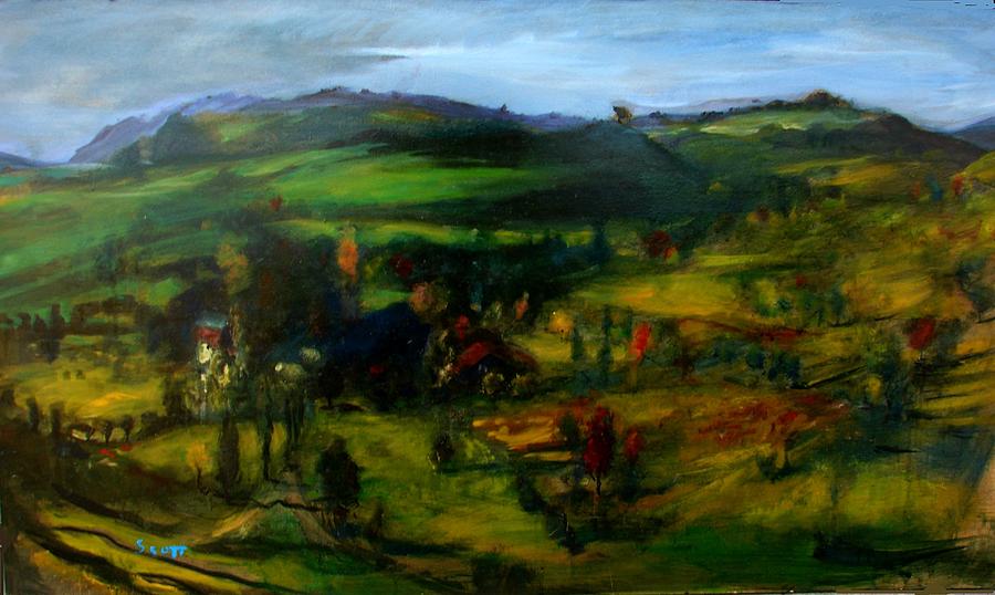 Farm Painting - Farm Country by Scott Cumming