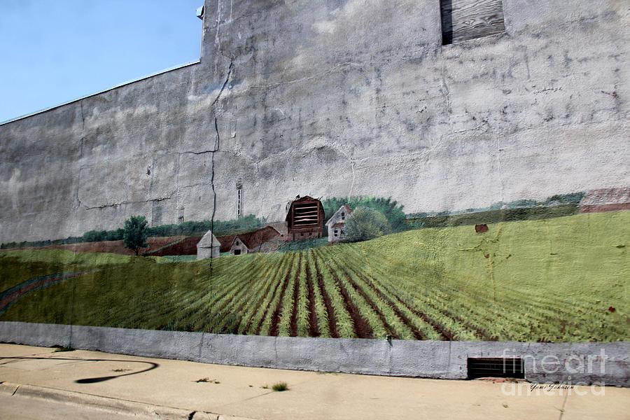 Farm scene mural on the wall Photograph by Yumi Johnson