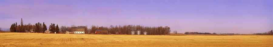 Farm Photograph - Farm Scene North Of Calgary, Alberta by Corey Hochachka