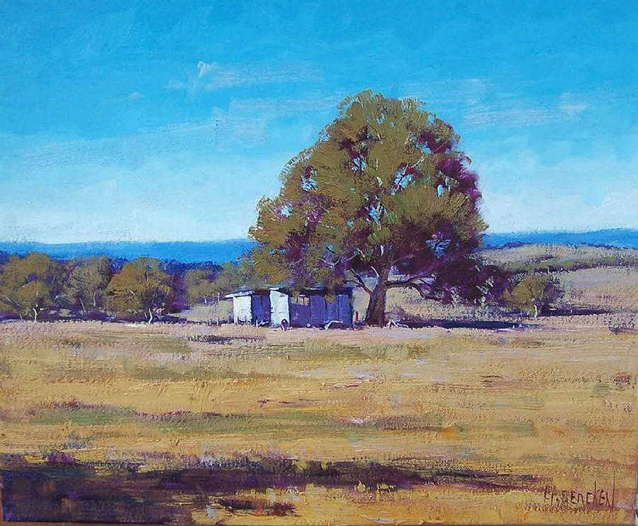 Farm Painting - Farm shed by Graham Gercken