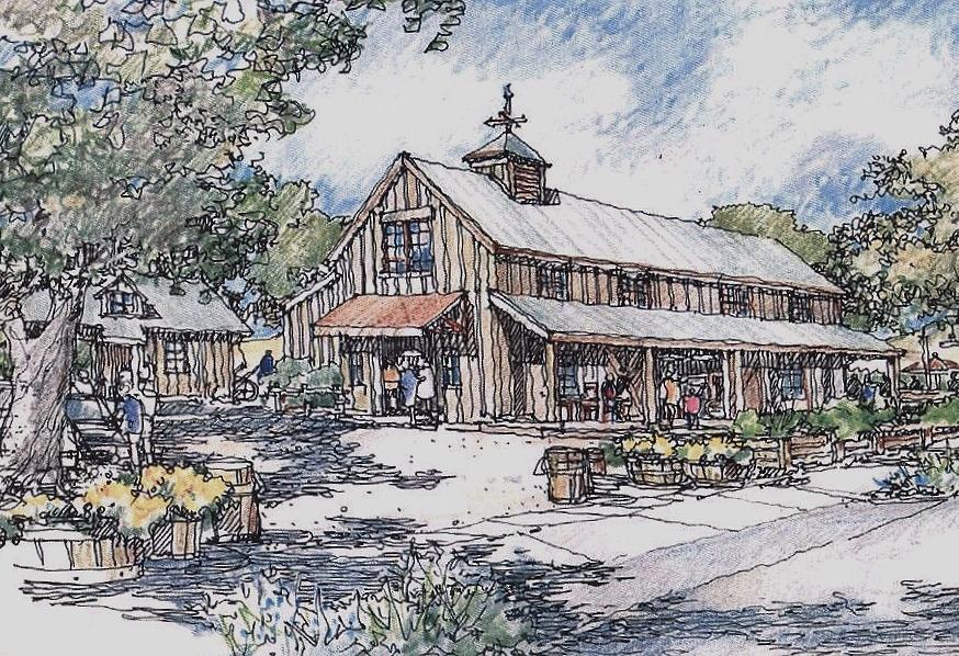 Farm Stand Drawing by Andrew Drozdowicz