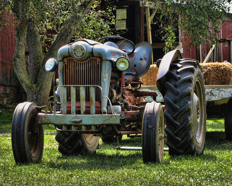 Farm Tractor One Photograph by Ann Bridges