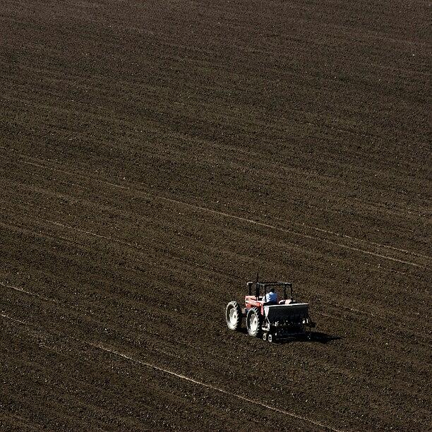 Farm Photograph - #farm #tractor #soil #dirt #land by Michael Amos