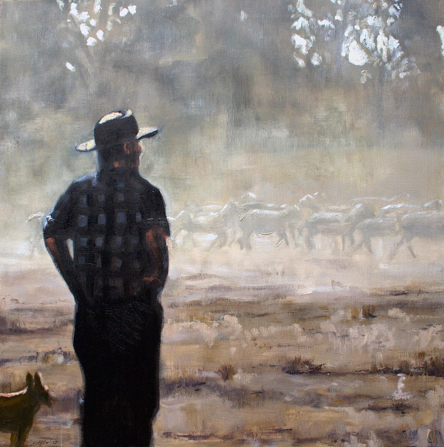 Farmer and Sheep by Gaye White Farmer and Sheep by Gaye White