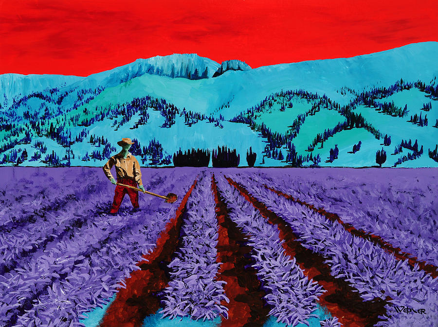 Farmer Painting by Randall Weidner