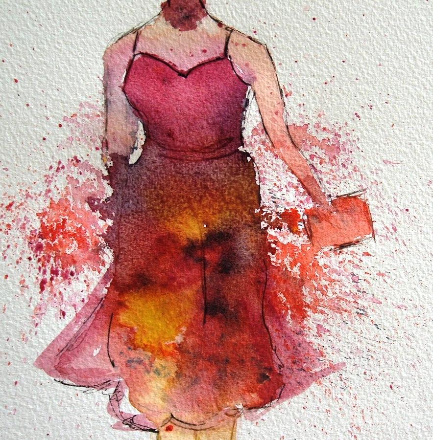 Fashion Painting - Fashion by Therese Alcorn