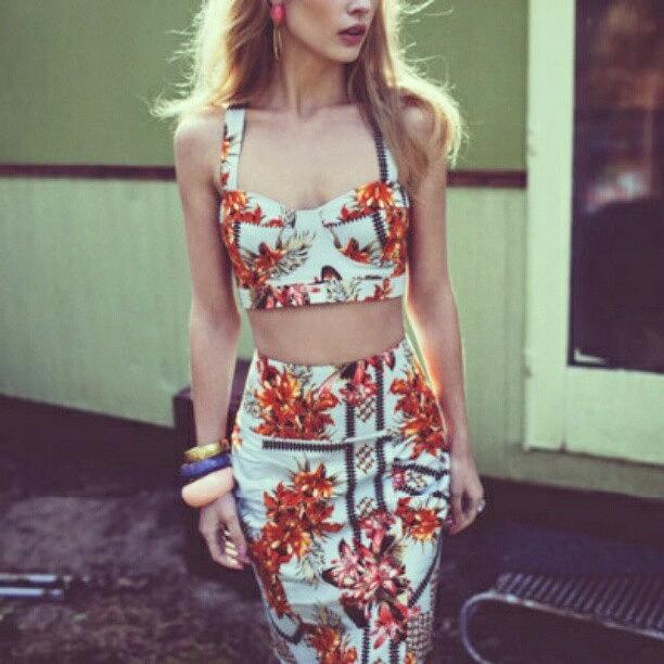 Perfect Photograph - #fashion #top #bottom #skirt #floral by Mimi J