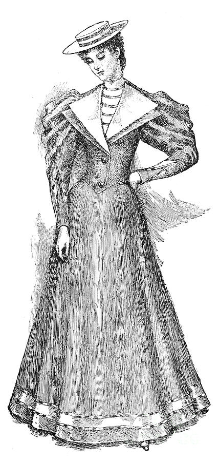 Fashion: Yachtswoman, 1893 Photograph by Granger
