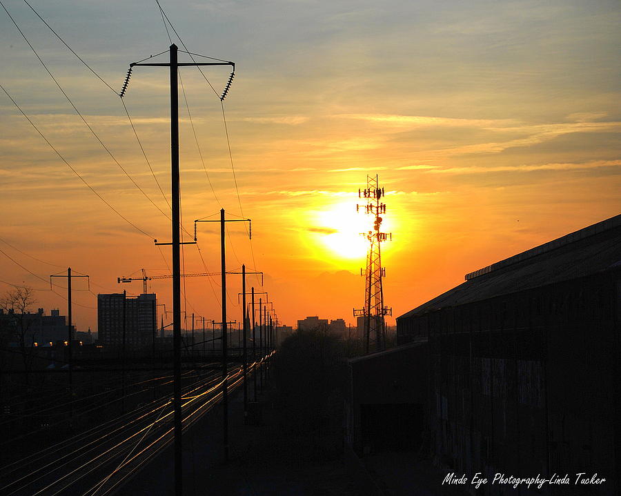 Urban Photograph - Fast Train to a Quiet Place 2 by Linda Tucker