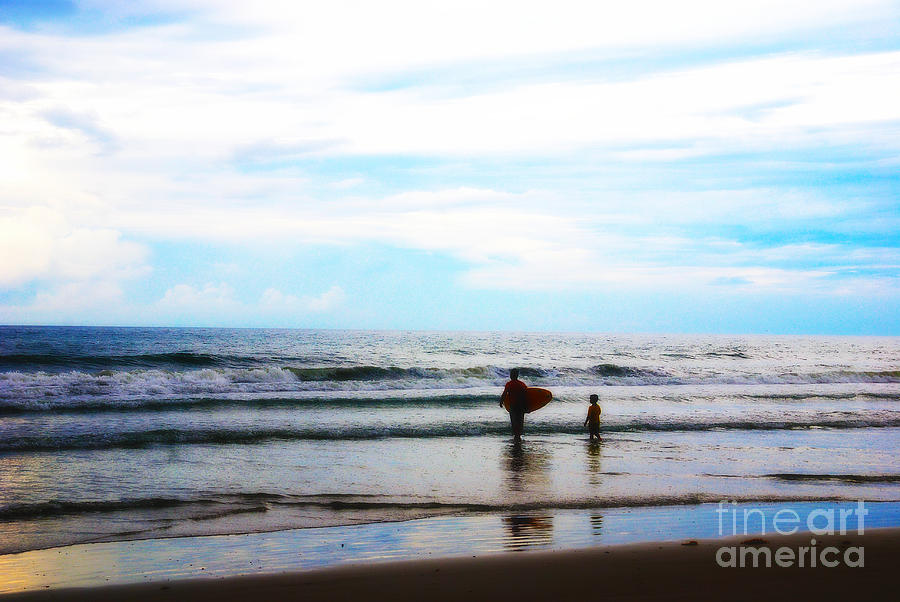 Beach Photograph - Father and Son Moments by Susanne Van Hulst