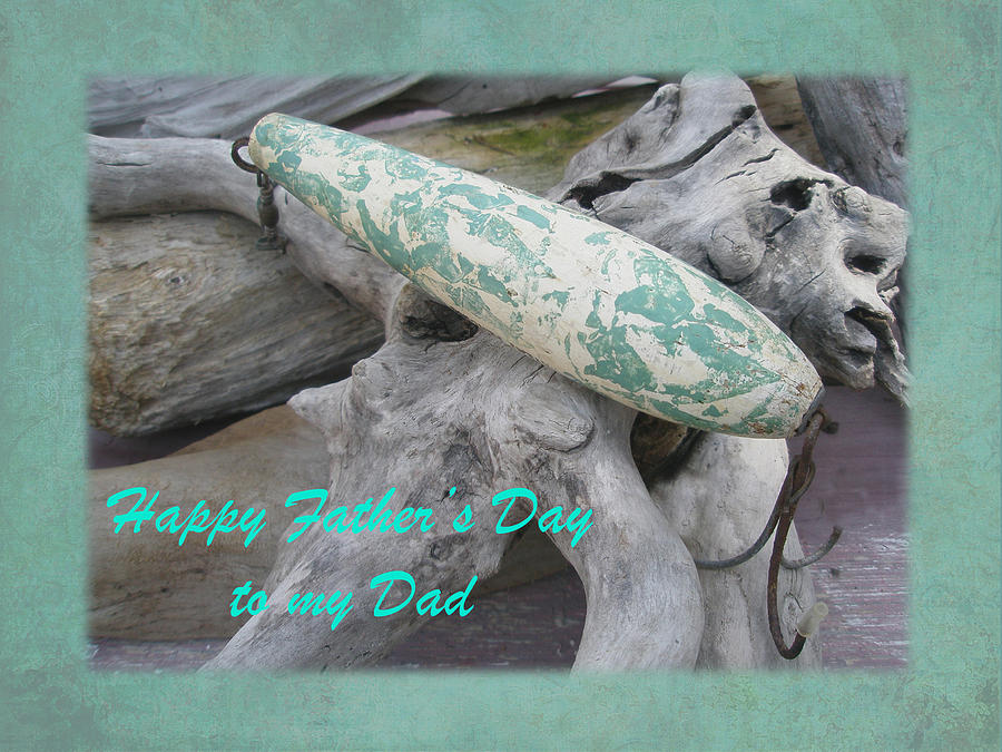 Fathers Day Card - Bass Bomb Vintage Fishing Lure Photograph by Carol Senske