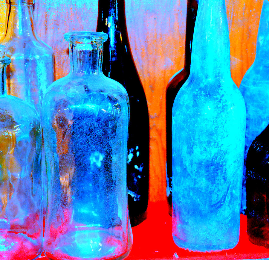 Fauvist Bottles Photograph by Diane montana Jansson