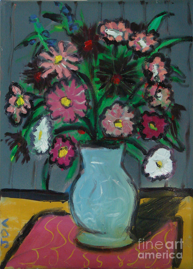 Flower Painting - Fauvist Flowers by David Abse