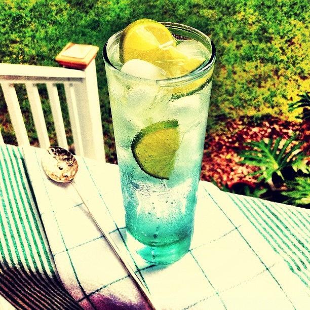 Instagram Photograph - Fave Beverage-lime Flavored Sparkling by Lynne Daley