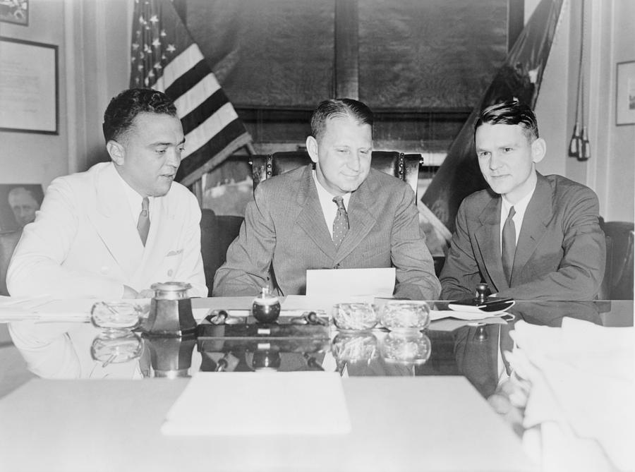 Portrait Photograph - Fbi Director J. Edgar Hoover by Everett