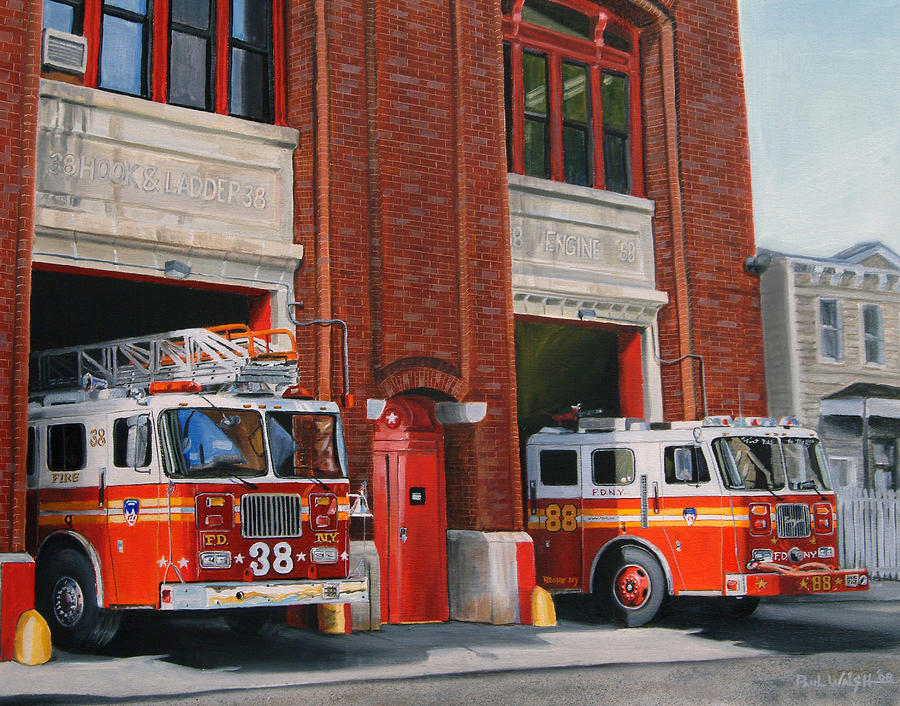 Fdny Engine 88 And Ladder 38 by Paul Walsh