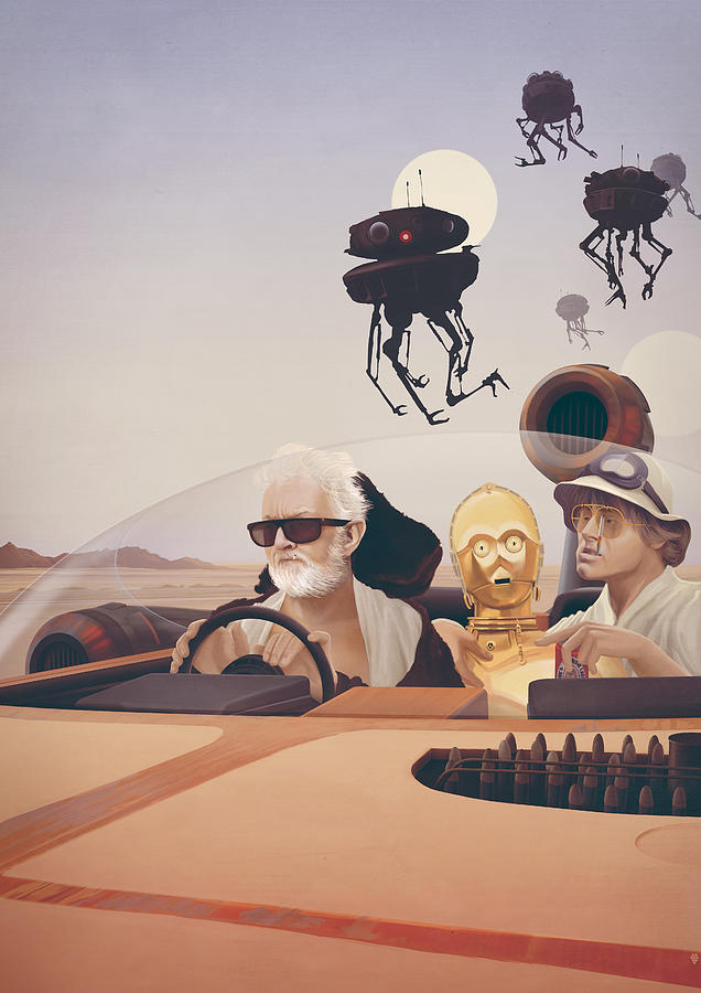 Star Wars Digital Art - Fear and Loathing on Tatooine by Anton Marrast