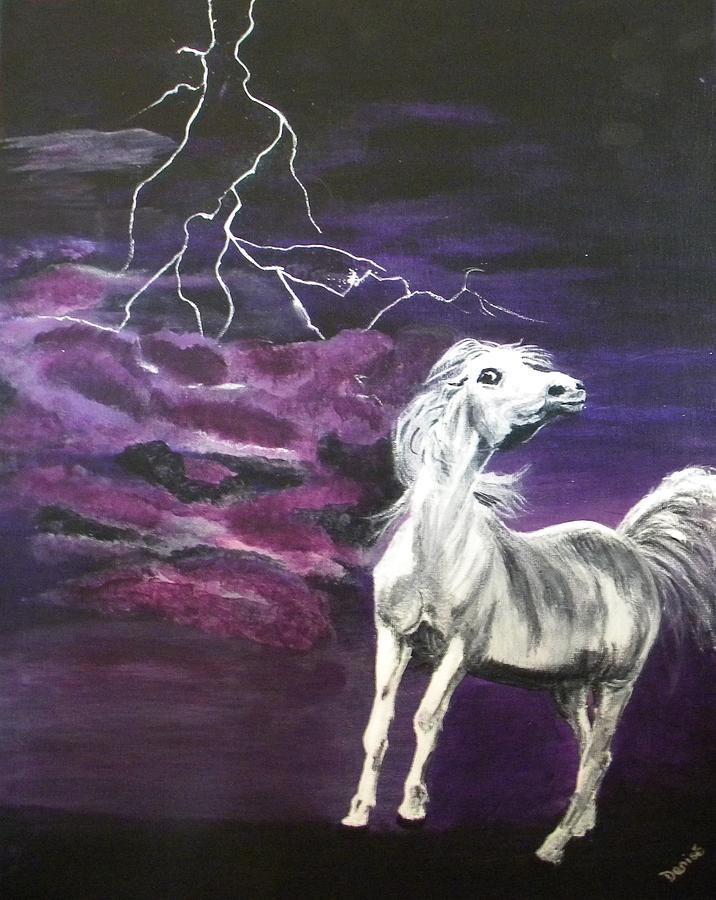 Fear In The Night 2 Painting by Denise Hills