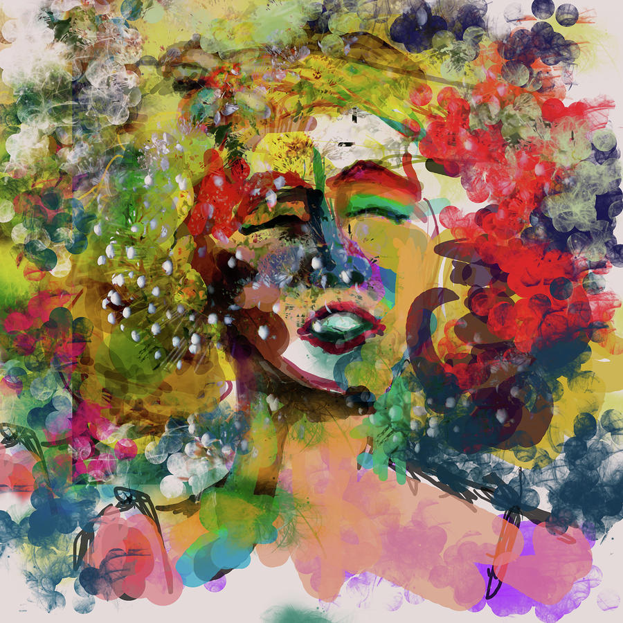 Spring Digital Art - Feel it Girl by James Thomas
