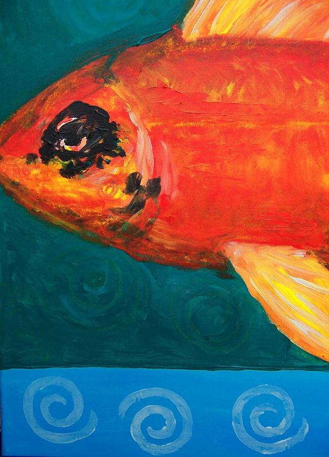 Fish Painting - Feesh by Krista Ouellette