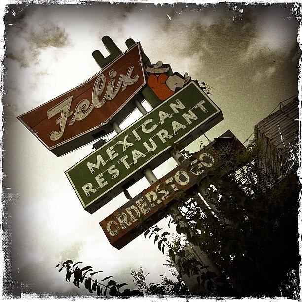 Sign Photograph - Felix Restaurant by Nathalie Brouard