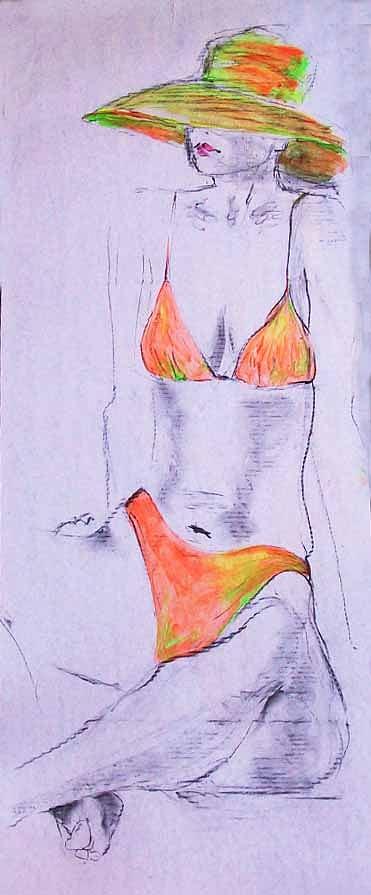 Nude Painting - Female 4274 by Elizabeth Parashis