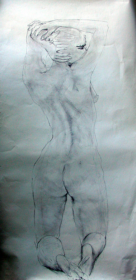 Nude Painting - Female Nude 1166 by Elizabeth Parashis