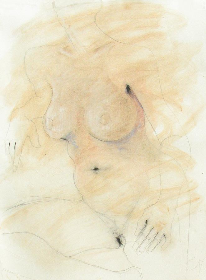 Nude Female Painting - Female Nude by Elizabeth Parashis