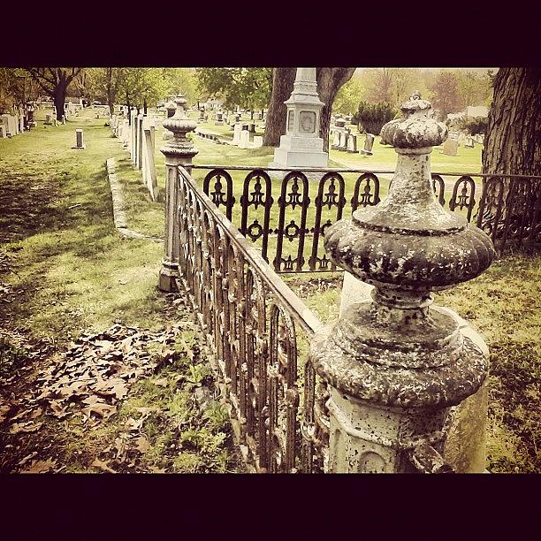 Gate Photograph - #fence #gate #cemetery #graveyard #rust by Kayla St Pierre