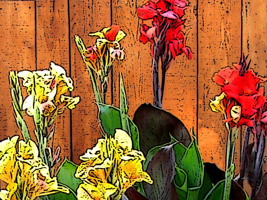 Fenciful Flowers Digital Art by Ben Freeman