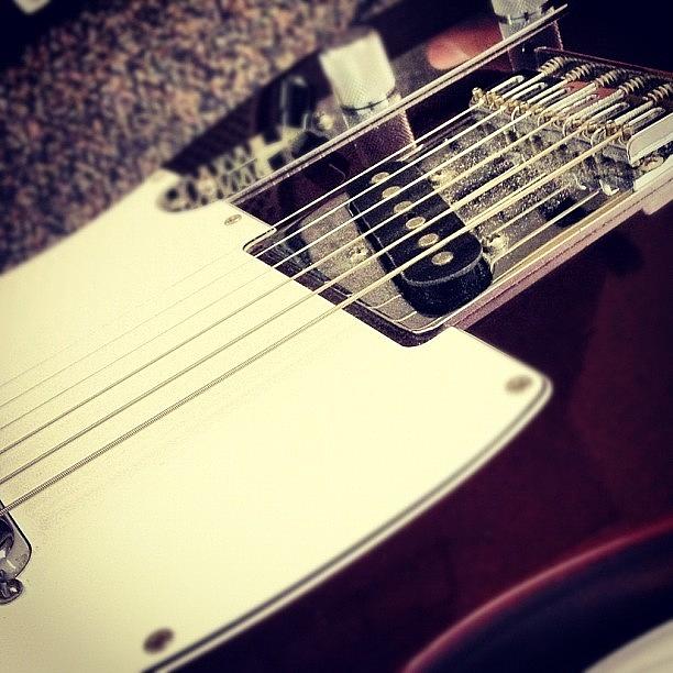Guitar Still Life Photograph - #fender #guitar #iphoneography #church by Mychal Clements