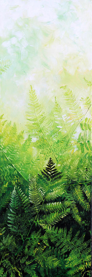 Ferns 3 Painting by Hanne Lore Koehler