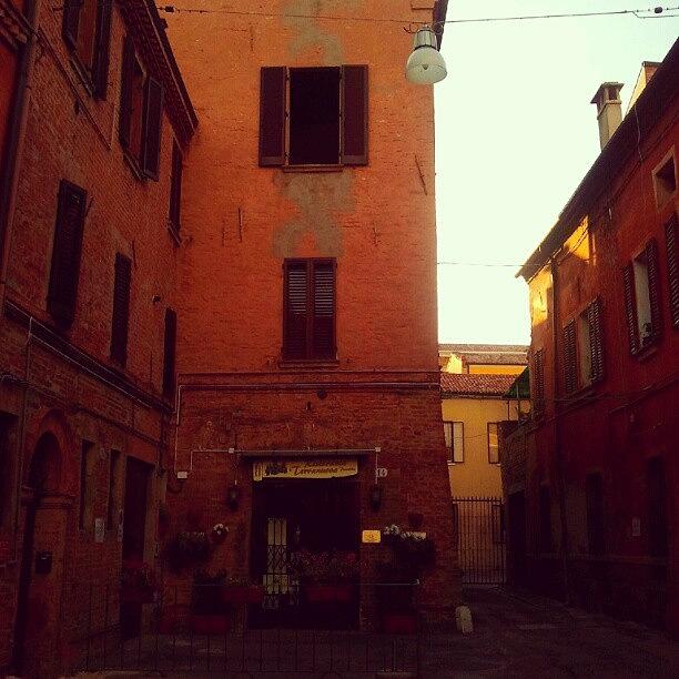 Brick Photograph - #ferrara #italy #bricks #red #alley by Vlad Macaru