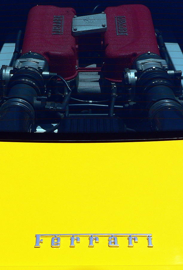 Ferrari Engine Photograph by Jeff Lowe