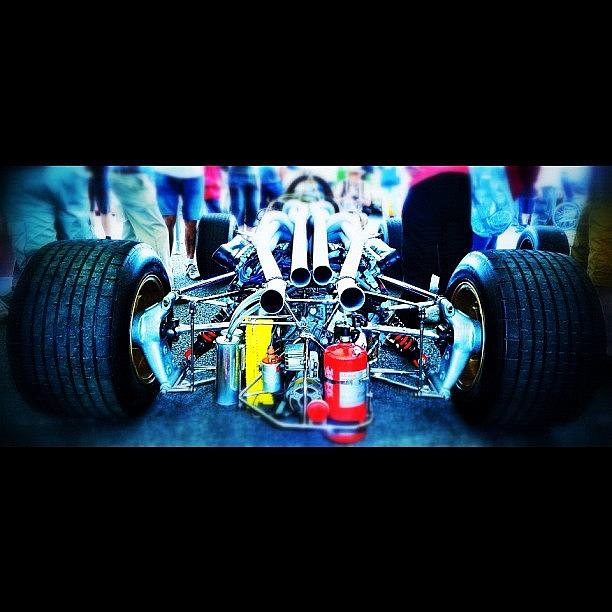 Engine Photograph - Ferrari #ferrari #classic #chassis by Mark  Thornton