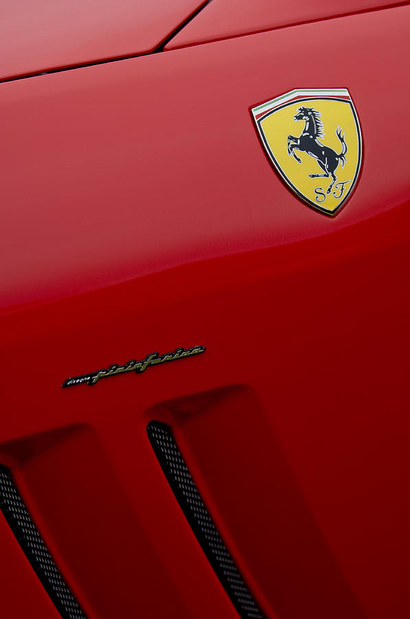 Ferrari Pininfarina Emblem Photograph by Jill Reger