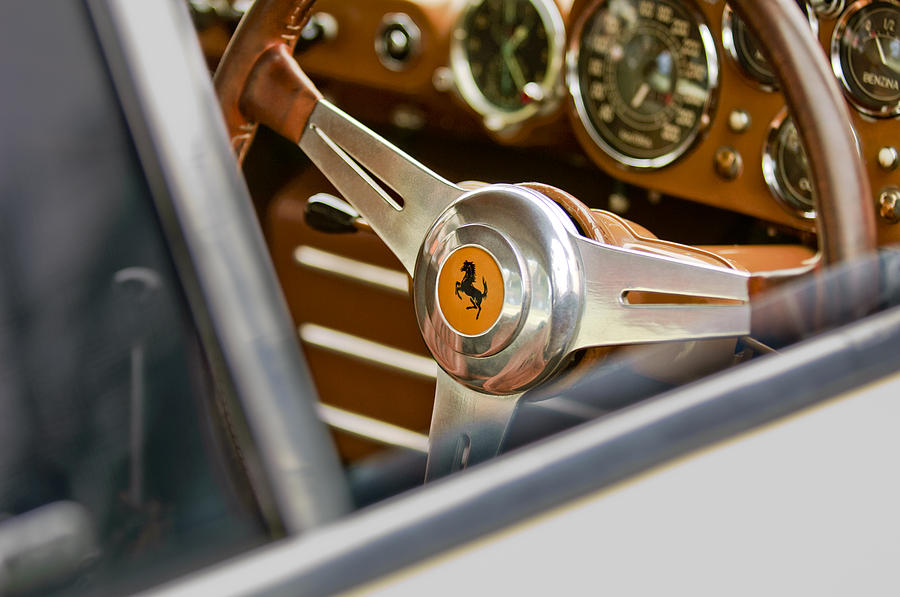 Ferrari Steering Wheel 2 Photograph by Jill Reger