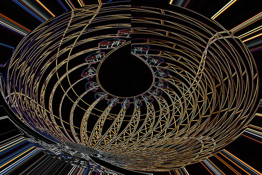 Abstract Photograph - Ferris Wheel Fun by Richard Bryce and Family