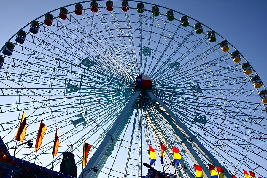 Dallas Photograph - Ferris Wheel by Snow White