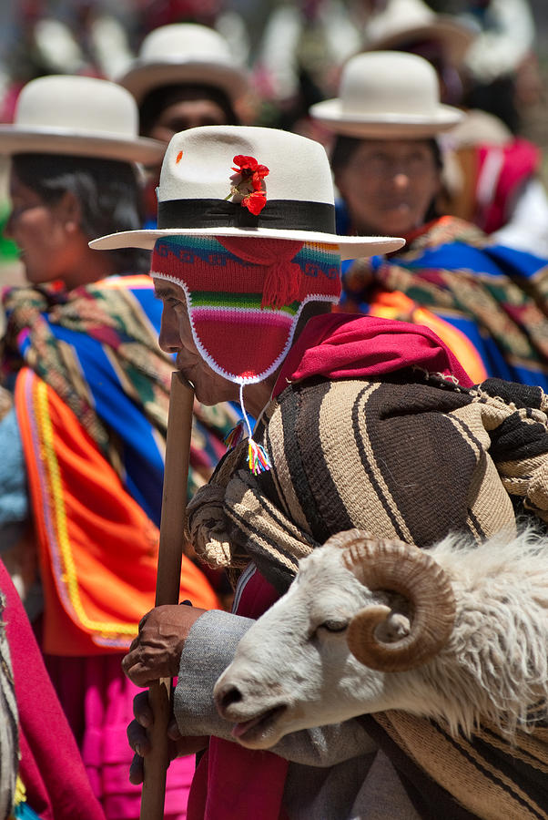 Music Photograph - Festival de danzas y musica tradicional. Poblacion de Copusquia. Republica de Bolivia. by Eric Bauer