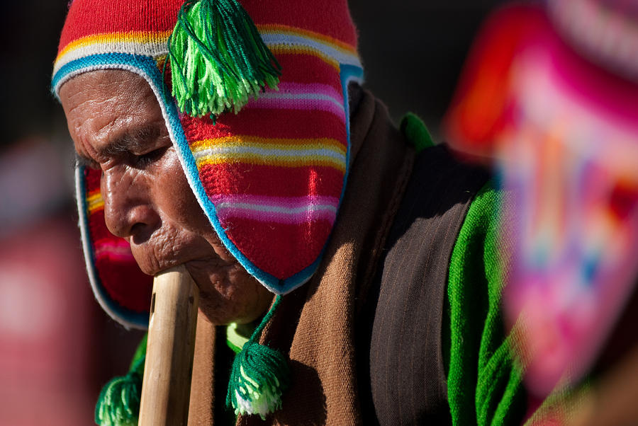 Festivals Photograph - festival of traditional dances from the population of Compi. Republic of Bolivia. by Eric Bauer
