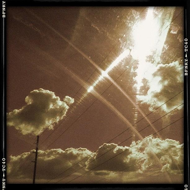 Sun Photograph - Fiddling With My New Pic App-be Funky! by Eve Myers