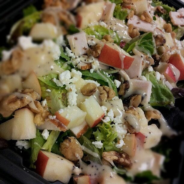 Field Greens With Chicken, Apples, Feta Photograph by Travis Albert Field Greens With Chicken, Apples, Feta Photograph by Travis Albert