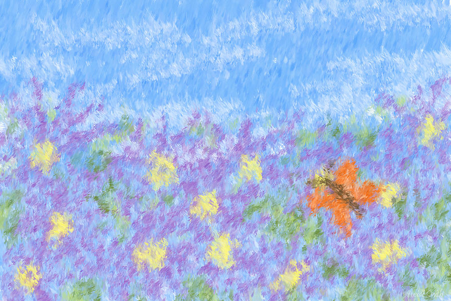 Field Of Asters - Impressionism Painting by Heidi Smith
