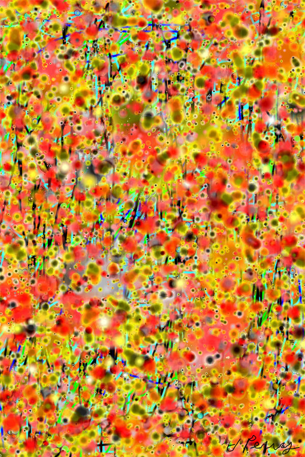 Field of Flowers Digital Art by D Perry