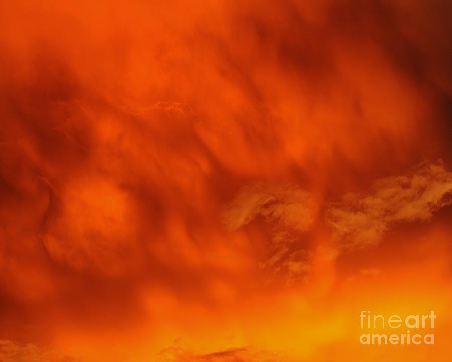 Fiery Clouds Photograph by Al Powell Photography USA